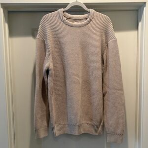 Men's Huckberry Flint and Tinder Beige Sweater. Size XL